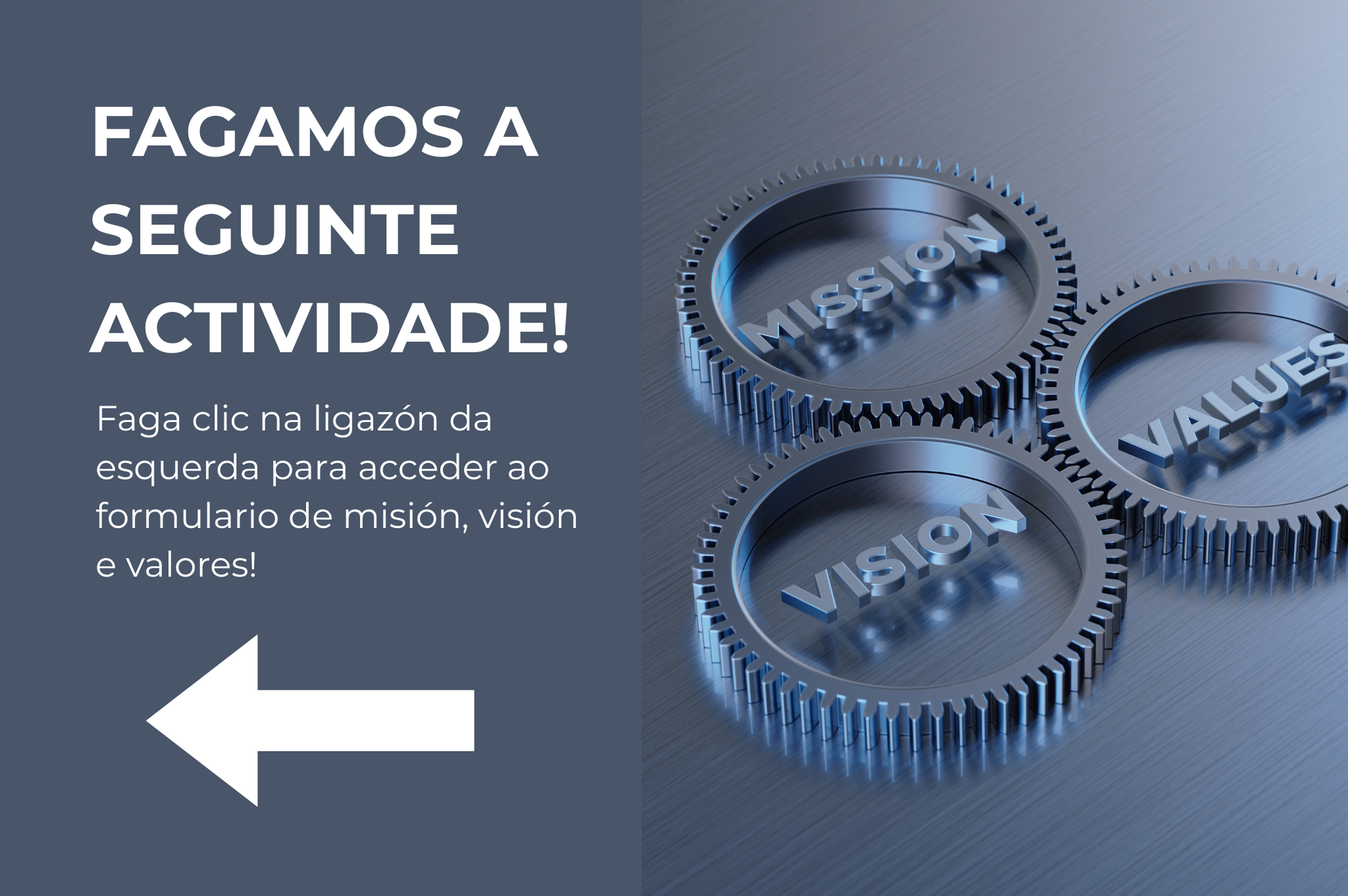 Actividade: Misión, Visión e Valores